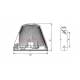 Lampa gabarit fi91, lampa semnalizare, bec P21W, galbena, 12-24V, W93 17 Was Lampa gabarit fi91, lampa semnalizare, bec P21W, galbena, 12-24V, W93 17 Was