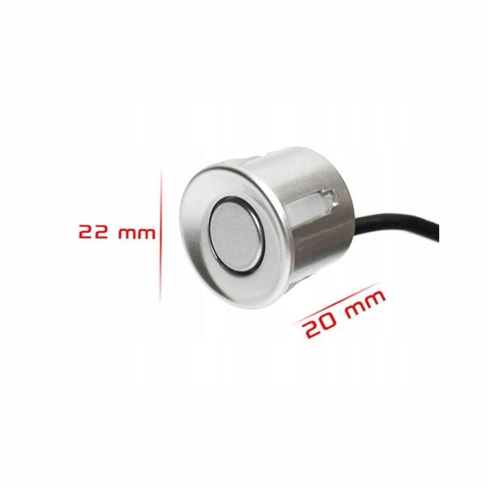 Senzor parcare, 1 bucata, 22mm, argintiu, 01014 Amio