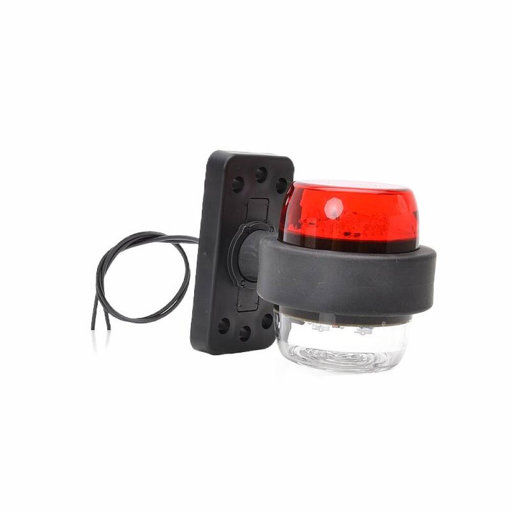 Lampa gabarit cu brat, 107mm, fi79, alb si rosu, LED, Old School, W74.2A 544BC/II/A Was Lampa gabarit cu brat, 107mm, fi79, alb si rosu, LED, Old School, W74.2A 544BC/II/A Was