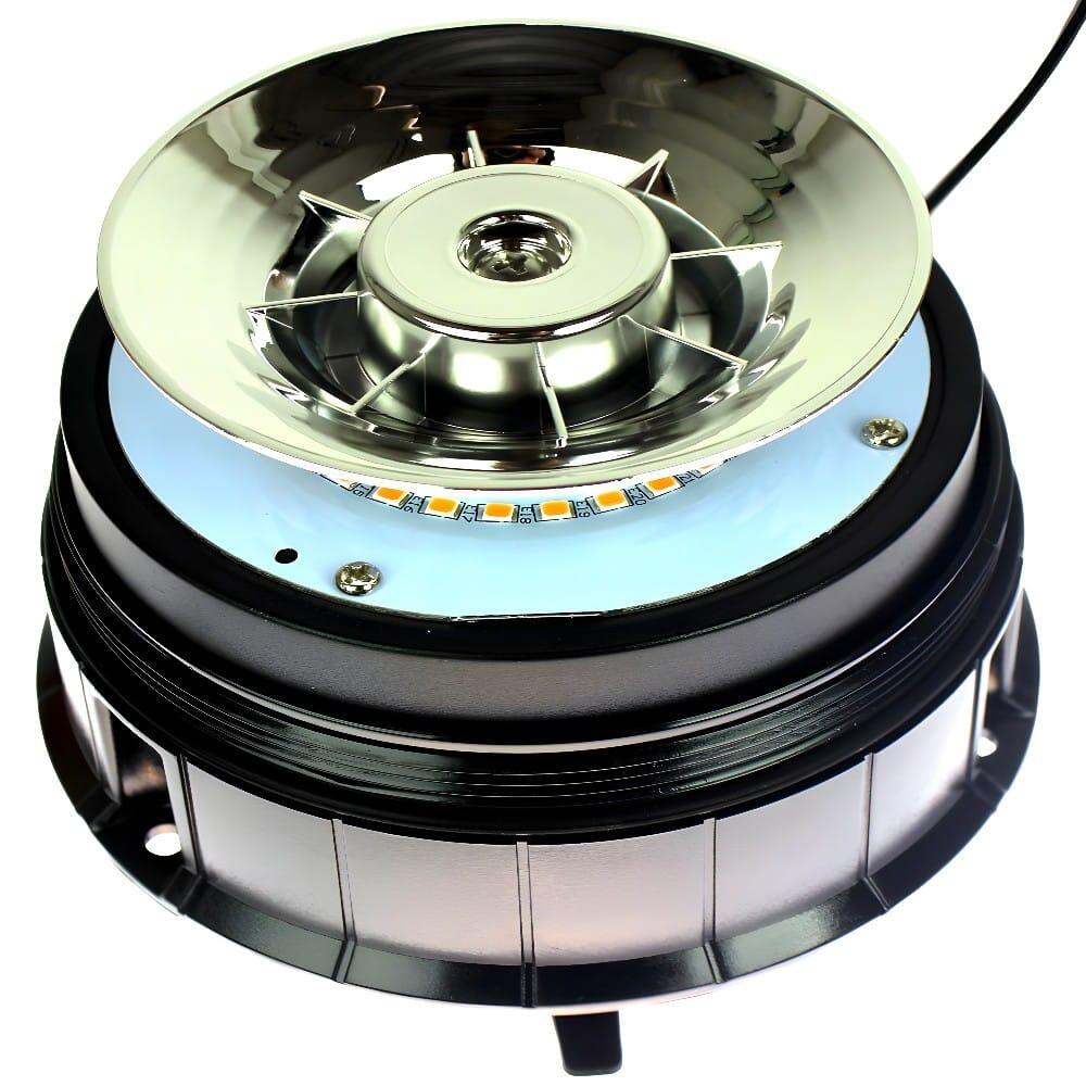 Girofar 12/24V, h130, 30 LED-uri, 30W, prindere cu magnet si ventuza, TT.1490 