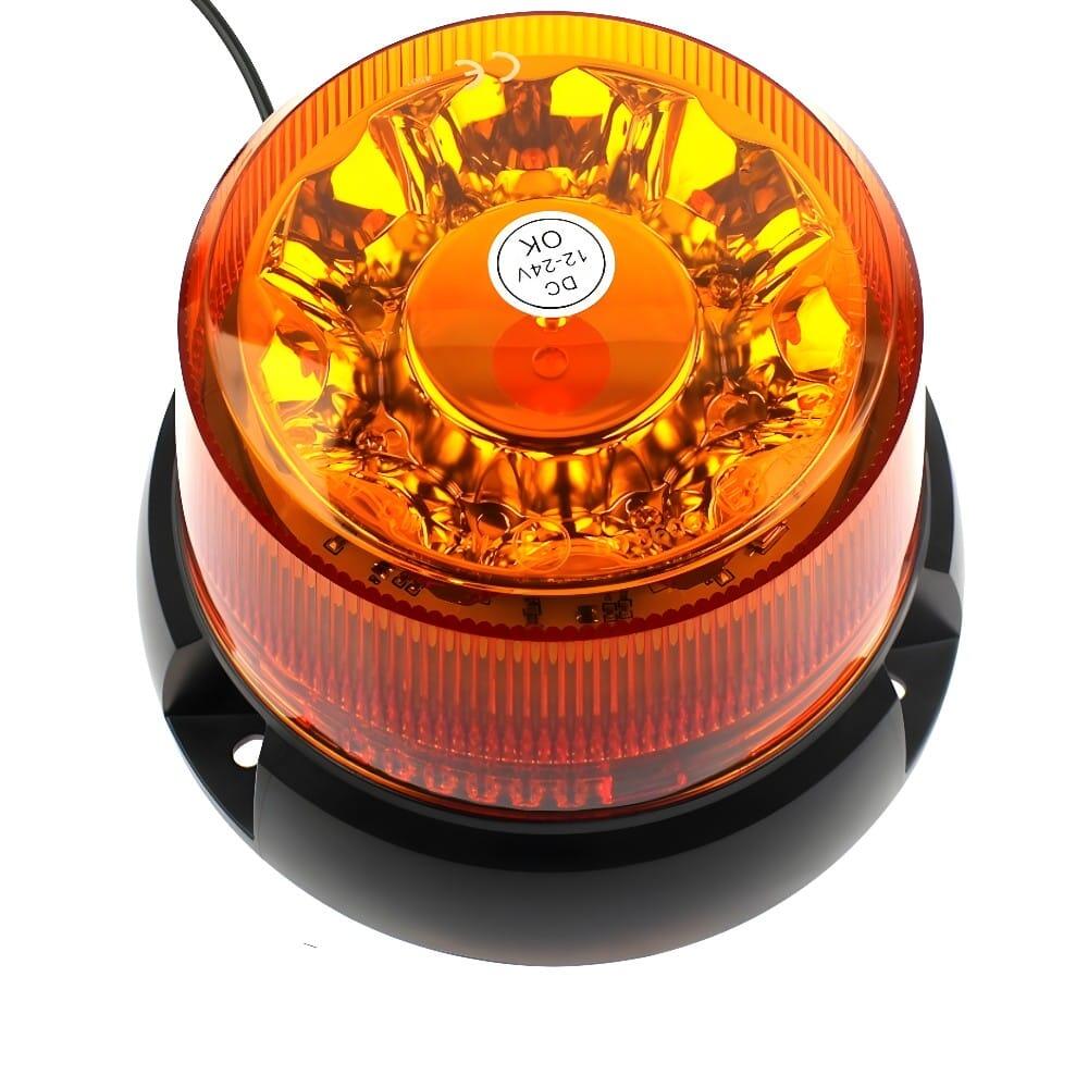Girofar 12/24V, h110, 8 LED-uri, 24W, prindere cu magnet si ventuza, TT.1425