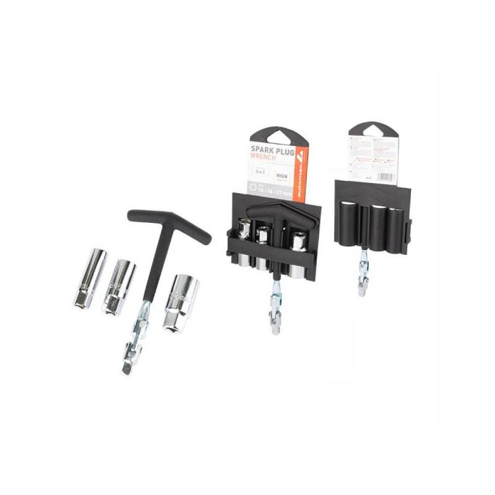 Cheie bujii, cu 3 tubulare, 14-16-21mm, 4809 Automax