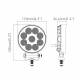 Proiector lucru fi110, LED, 12-24V, 20W, 1133lm, L0176 TruckLed
