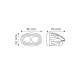 Proiector lucru motostivuitor 96x62, 2 LED-uri, 10-30V, 8W, 800lm, TT.13111S 