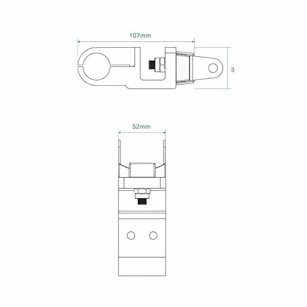 Suport pentru proiectoare, pentru pridere pe teava fi23-28mm,  S.112530 Sparex 