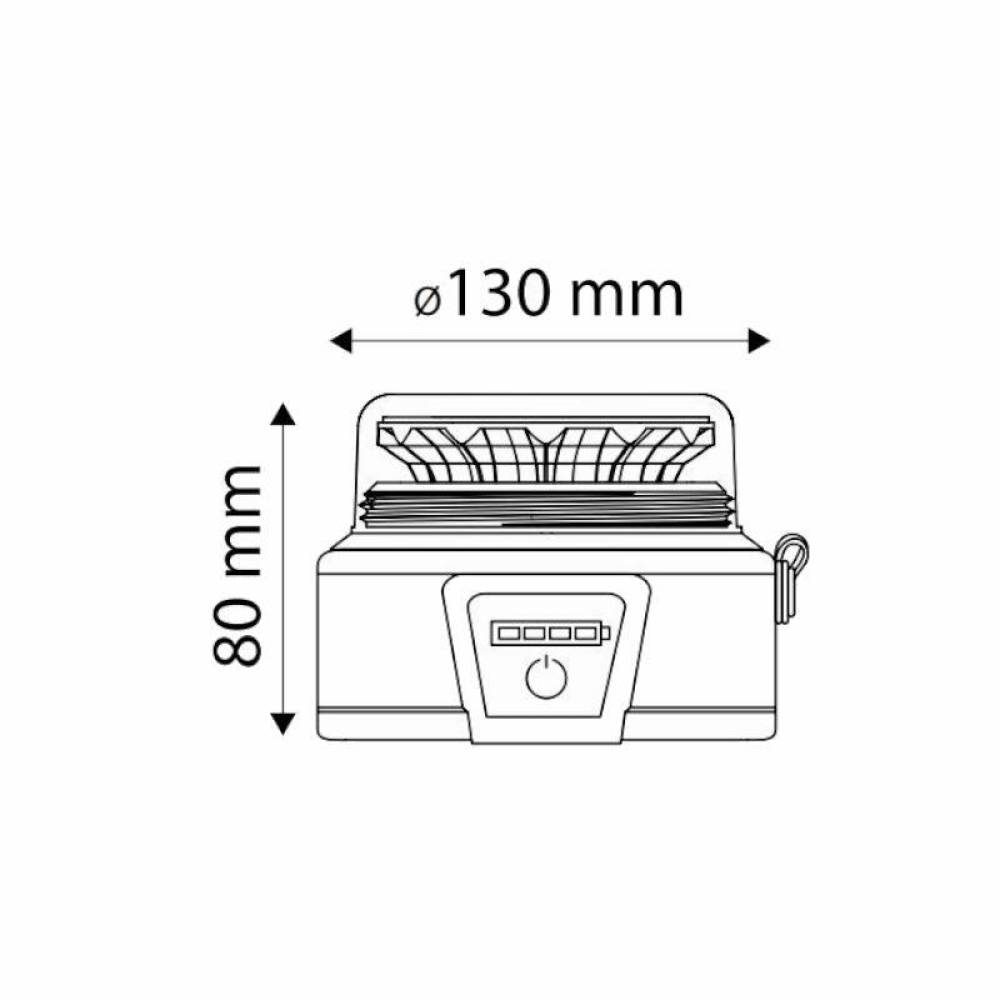 Girofar wireless 12V/24V/220V, h80, cu Led, cu acumulator, reincarcabil 12-24V si 220V, prindere cu magnet, TT.14400 