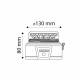 Girofar wireless 12V/24V/220V, h80, cu Led, cu acumulator, reincarcabil 12-24V si 220V, prindere cu magnet, TT.14400 