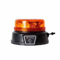 Girofar wireless 12V/24V/220V, h80, cu Led, cu acumulator, reincarcabil 12-24V si 220V, prindere cu magnet, TT.14400 