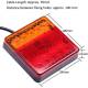 Lampa stop 96x96, 3 functii, 10 LED-uri, 12-24V, stanga, dreapta, cu catadioptru, TT.12015 Lampa stop 96x96, 3 functii, 10 LED-uri, 12-24V, stanga, dreapta, cu catadioptru, TT.12015