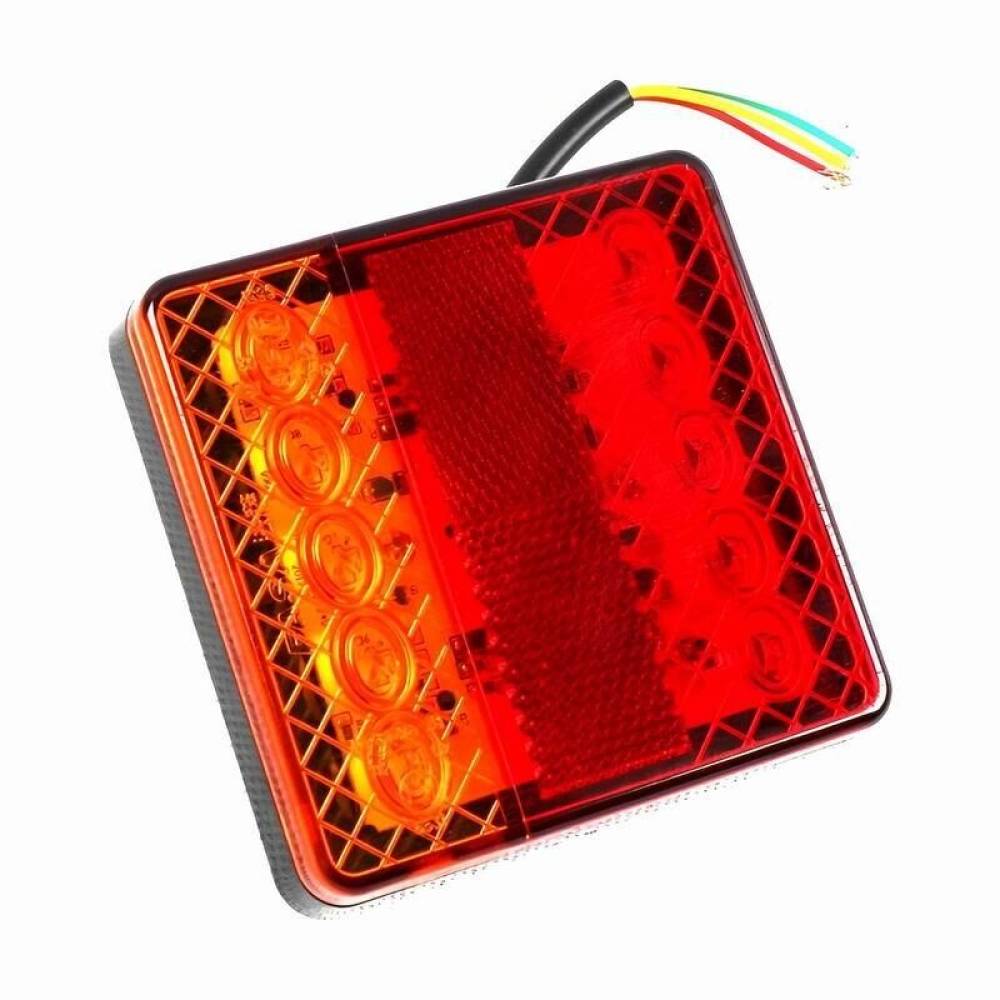 Lampa stop 96x96, 3 functii, 10 LED-uri, 12-24V, stanga, dreapta, cu catadioptru, TT.12015 Lampa stop 96x96, 3 functii, 10 LED-uri, 12-24V, stanga, dreapta, cu catadioptru, TT.12015