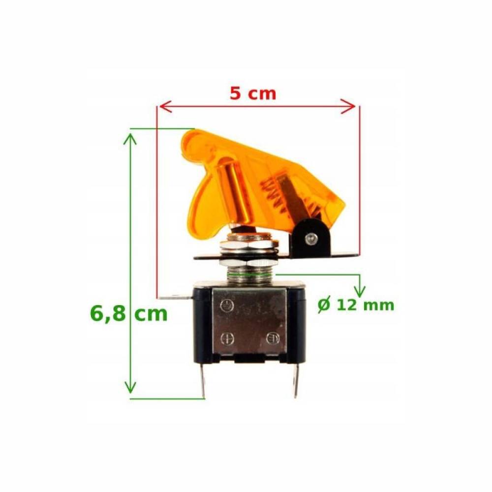 Intrerupator on/off flick 12V, 20A, Led, portacaliu, Top Gun, 58097 Carmotion
