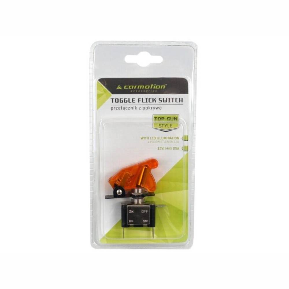 Intrerupator on/off flick 12V, 20A, Led, portacaliu, Top Gun, 58097 Carmotion