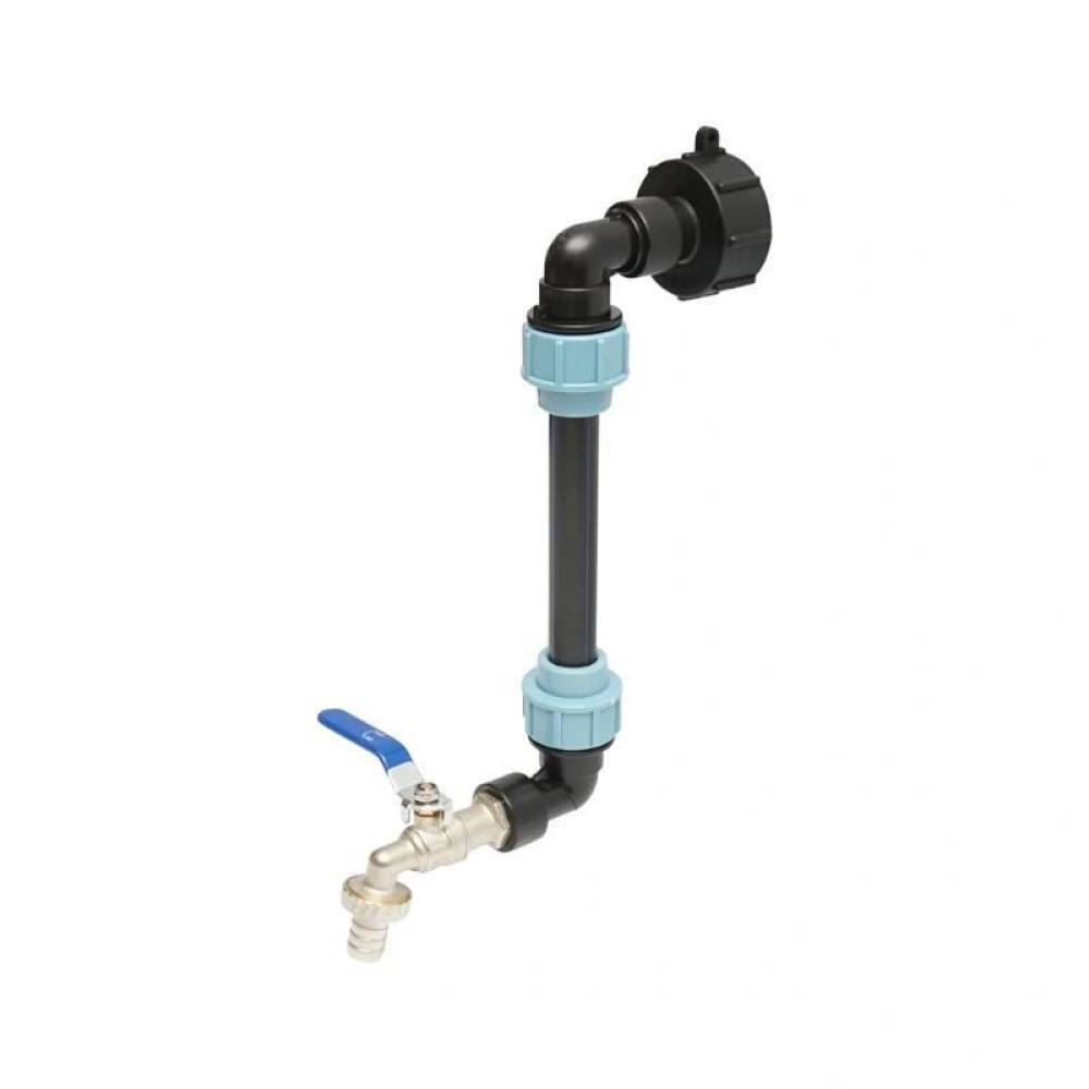 Robinet scurgere bazin IBC, fi60mm, 3/4', cu prelungire 250mm, EW86