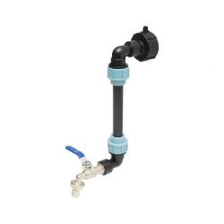 Robinet scurgere bazin IBC, fi60mm, 3/4', cu prelungire 250mm, EW86
