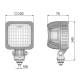 Proiector lucru 100x100, LED, 12-24V, 4000lm, 60°, mufa DT04-2P, LEDXA. 55507 Wesem