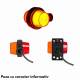 Set 2 bucati modul LED NEON, rosu cu galben, pentru lampi gabarit, cablu 700mm, MDPC2624 Horpol