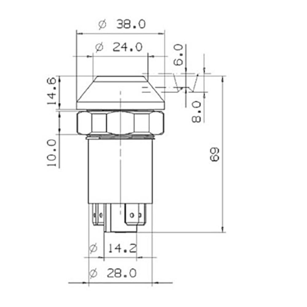 Intrerupator stergatoare 12/24V, 50A, 4pini, Case, Steyr, Fendt 133700580005, X8302400870 BKss75