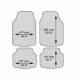 Set 4 covorase universale 65x47, din cauciuc cu aspect aluminiu, negru, APA5000 Race Sport