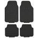 Set 4 covorase universale 65x47, din cauciuc cu aspect aluminiu, negru, APA5000 Race Sport