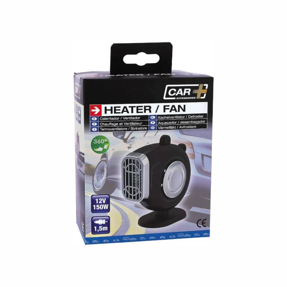 Ventilator 12V, 2 in 1, aeroterma dezghetare parbriz, 12-24V 150W, CHF0801 Car+ 
