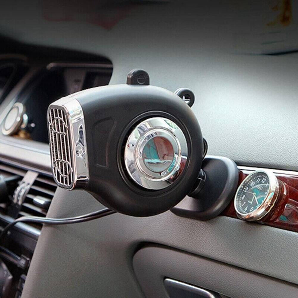 Ventilator 12V, 2 in 1, aeroterma dezghetare parbriz, 12-24V 150W, CHF0801 Car+ 