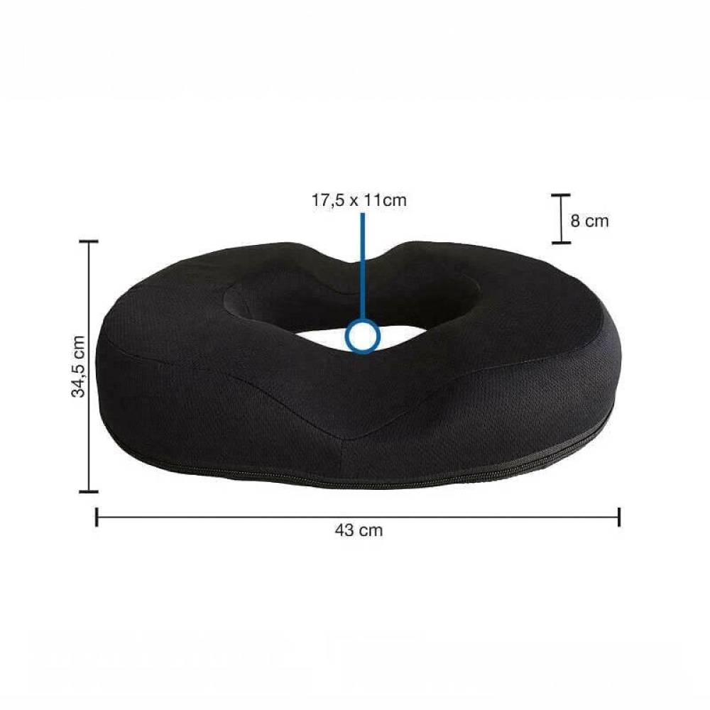 Perna rotunda cu spuma memorie, 43x34.5cm, tip gogoasa, Comfort+, RK19006 Car+
