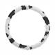 Husa volan 37-39cm, catifea alb-negru, Pure Driving COW2021 Car+