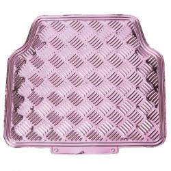 Set 4 covorase universale 65x47, din cauciuc cu aspect aluminiu, roz, APA60PK Race Sport