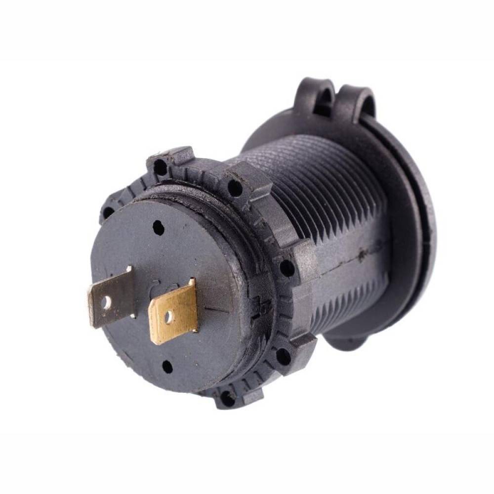 Priza cu 2 USB, incastrabila, cu LED albastru, 12-24V, 3.1A, cu panou montare, 63210 Carmotion