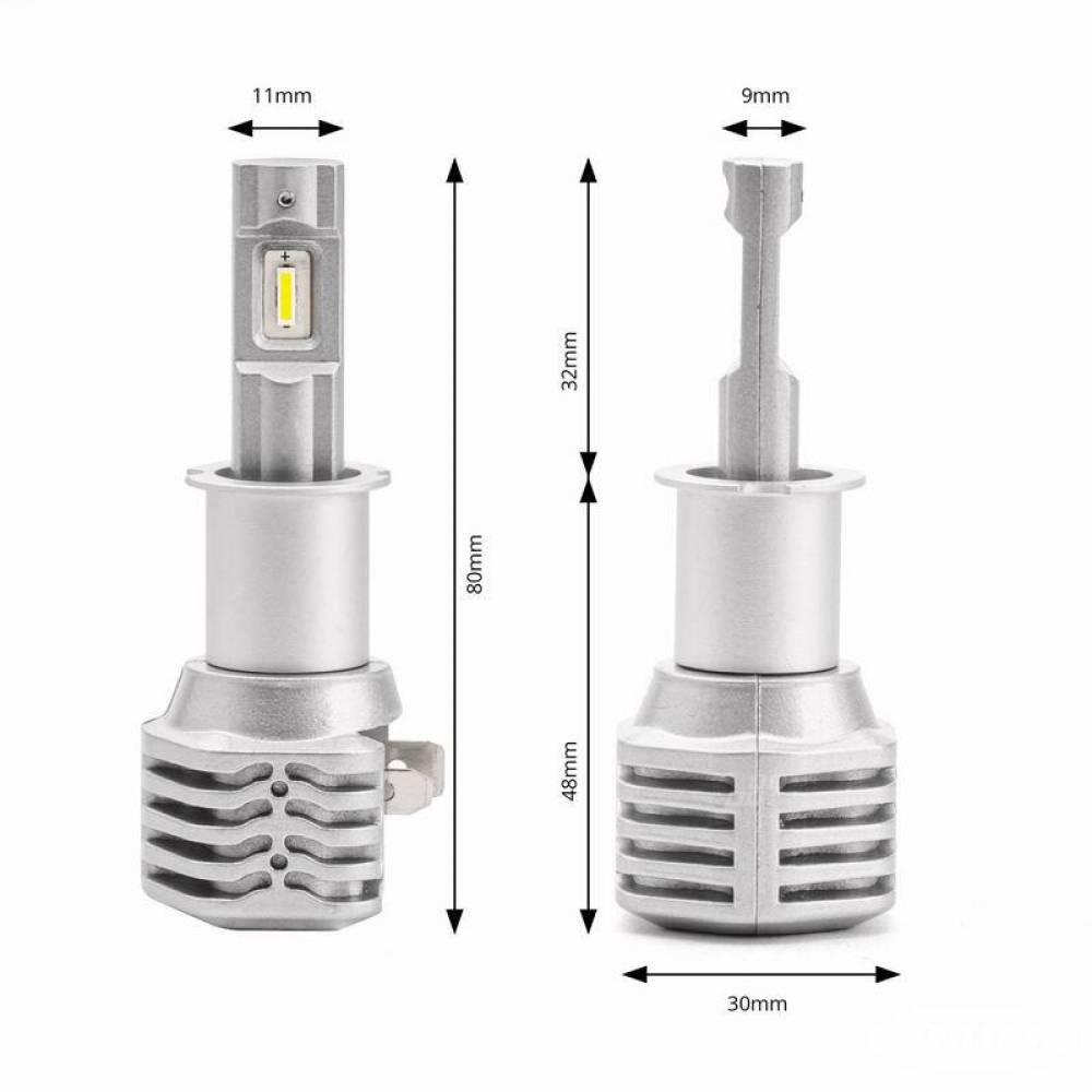 Set 2 becuri H3, LED, 6-16V, 40W, 4400lm, 6500K, Canbus, X1 Series, 02964 Amio
