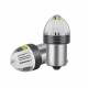 Set 2 becuri semnalizare, 9 LED-uri, 12V, P21W BA15s, alb transparent, 02953 Amio