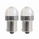 Set 2 becuri semnalizare, 9 LED-uri, 12V, P21W BA15s, alb transparent, 02953 Amio