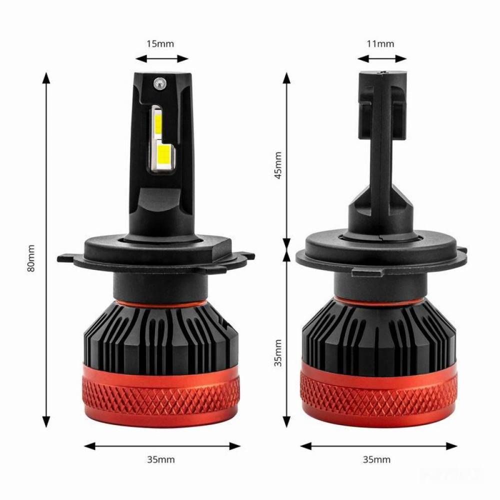 Set 2 becuri H4, LED, 9-16V, 90W, 9900lm, 6500K, Canbus, X3 Series, 02979 Amio 