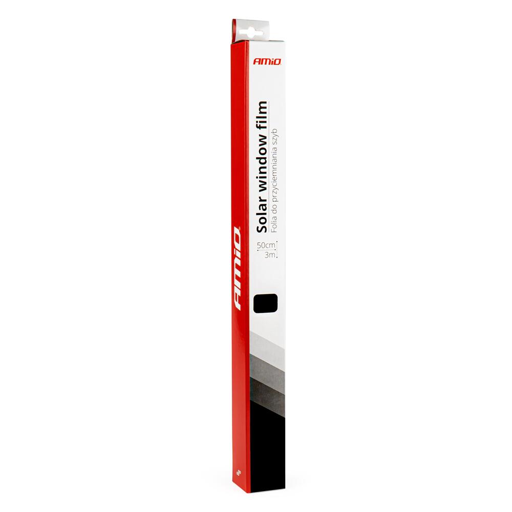 Folie geam negru inchis, Ultra Dark Black 1%, 0.5x3m, 02936 AMIO 