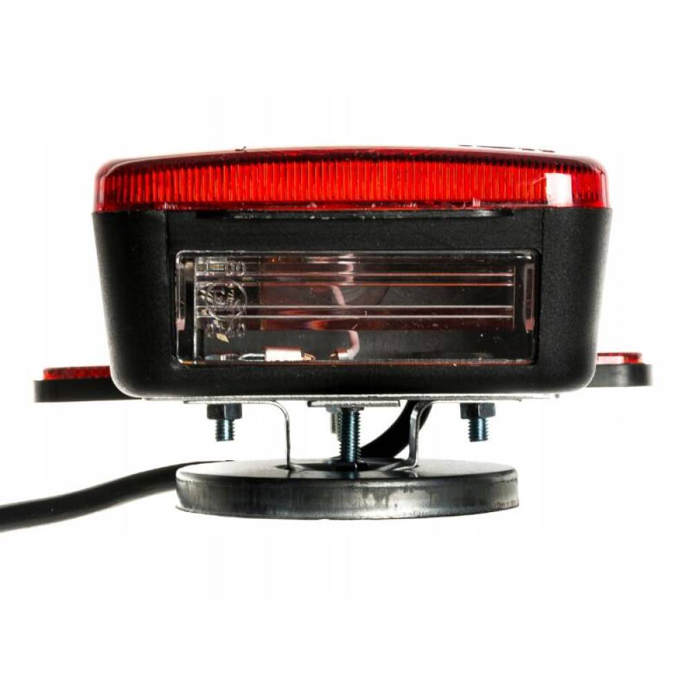 Kit lampi remorca, cu bec, iluminare numar, cablu 7,5m, fisa 7 pini, cu triunghi reflectorizant si magnet, 02095 Amio