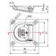Inel ancorare podea, incastrabil, fi10,  SPP UP-01