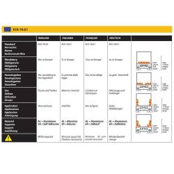 Autocolant reflectorizant lung (in chenar) pentru remorci 1130x195mm Reflex 4003 RF/SA