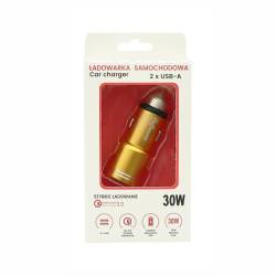 Incarcator auto 2xUSB, 12-24V, 30W, QC3.0-2.4A, 68710 CarCo