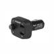 Modulator FM, MP3 cu 2 USB-uri 3.4A, cu handsfree si voltmetru 8-30V,  86326 Carmotion 