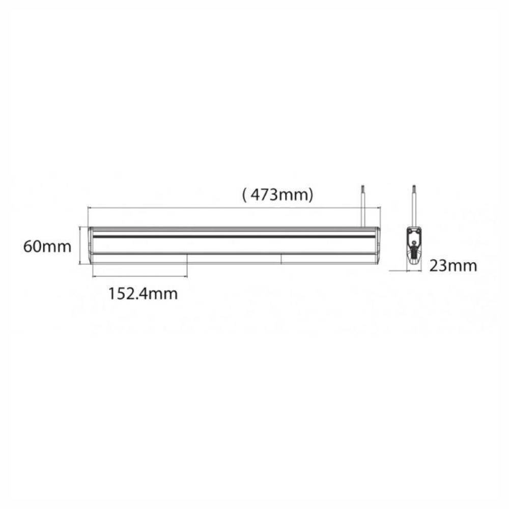 Proiector stroboscopic, girofar bara, 47cm, LED, galben, 12-24V, 13W, cu telecomanda, Super Slim, BLK0044 TruckLed