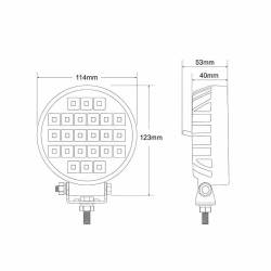Proiector lucru auto fi114, LED, 12-24V, 24W, 3800lm, cu intrerupator, L0157 TruckLed Proiector lucru auto fi114, LED, 12-24V, 24W, 3800lm, cu intrerupator, L0157 TruckLed