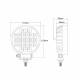 Proiector lucru auto fi114, LED, 12-24V, 24W, 3800lm, cu intrerupator, L0157 TruckLed