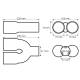 Ornament toba interior 36-54, L230, 2 tevi rotunde, 01308 Amio Ornament toba interior 36-54, L230, 2 tevi rotunde, 01308 Amio