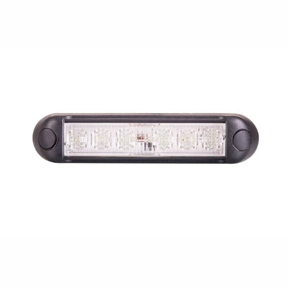 Set 2 proiectoare zi DRL 130x28.5mm, LED, 12-24V, 10W, cu suport prindere, LDR2783 Horpol