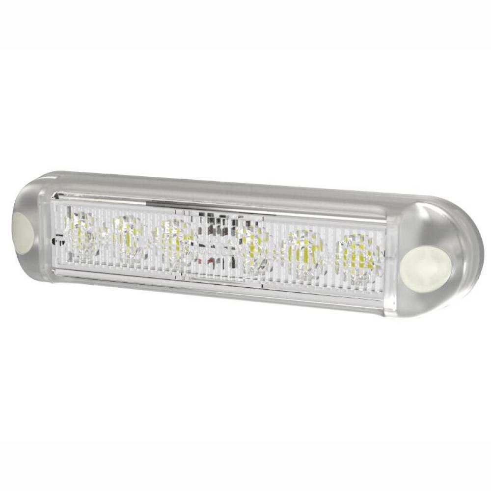 Set 2 proiectoare zi DRL 130x28.5mm, LED, 12-24V, 10W, cu suport prindere, LDR2783 Horpol