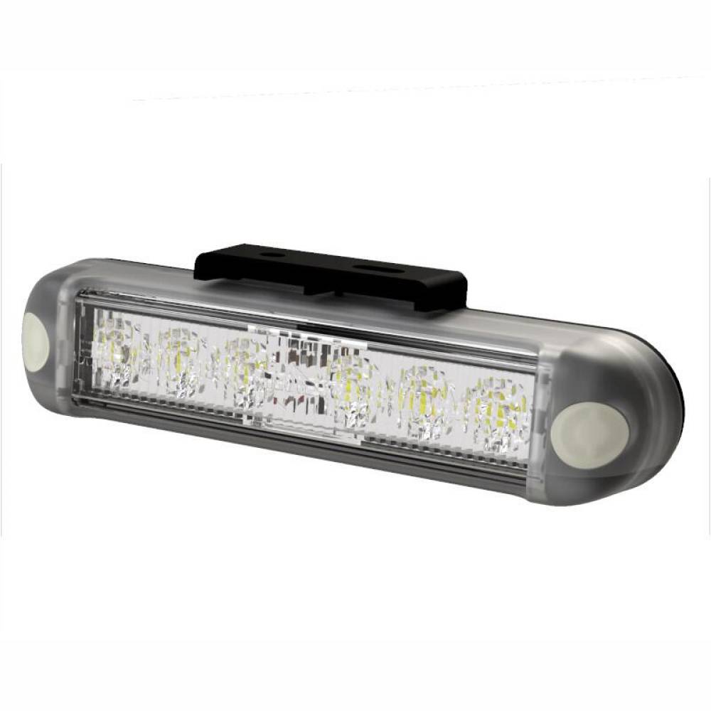 Set 2 proiectoare zi DRL 130x28.5mm, LED, 12-24V, 10W, cu suport prindere, LDR2783 Horpol