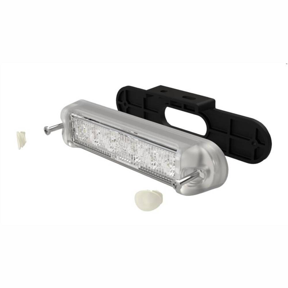 Set 2 proiectoare zi DRL 130x28.5mm, LED, 12-24V, 10W, cu suport prindere, LDR2783 Horpol