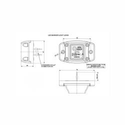 Lampa gabarit 58x47, LED, 12-24V, rosie, LD 438 Horpol Lampa gabarit 58x47, LED, 12-24V, rosie, LD 438 Horpol