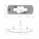 Lampa gabarit 122x44, 4 LED-uri, rosie, fara suport, Hor85 LD 2217 Horpol Lampa gabarit 122x44, 4 LED-uri, rosie, fara suport, Hor85 LD 2217 Horpol