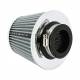 Filtru aer sport argintiu-crom, cu 4 adaptori, AFSTGRY SwissDrive